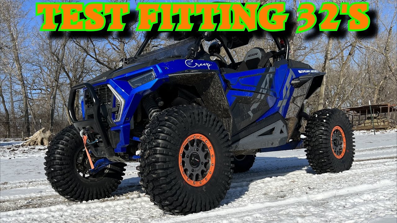 Тестовая установка 32-дюймовых дисков на RZR XP 1000 Trails & Rocks + глушитель RPM Sport на PRO ...