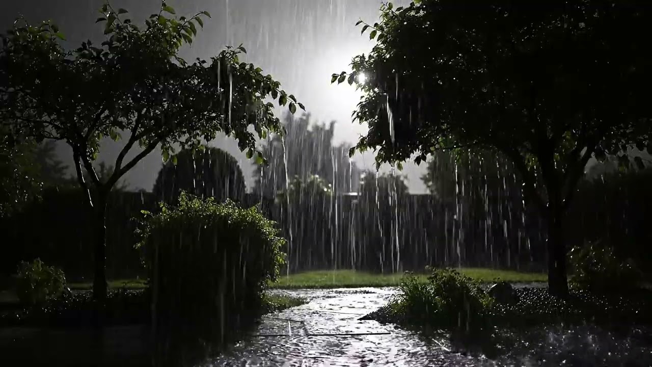 Deep Sleep with Thunder & Rain (All Night)