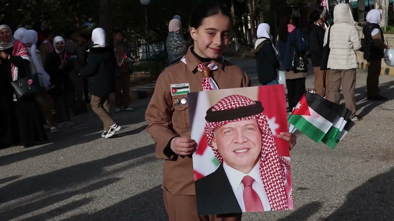 مسيرة الوفاء الاحتفال بعيد ميلاد الملك عبدالله الثاني الرابع والستون تربية محافظة عجلون 2026