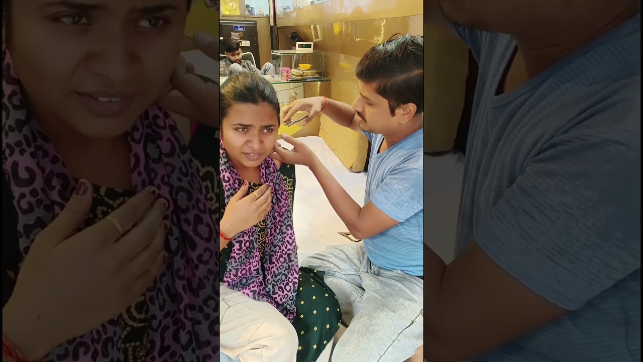  My  2nd Ear piercing in traditional style | painful experience | 
