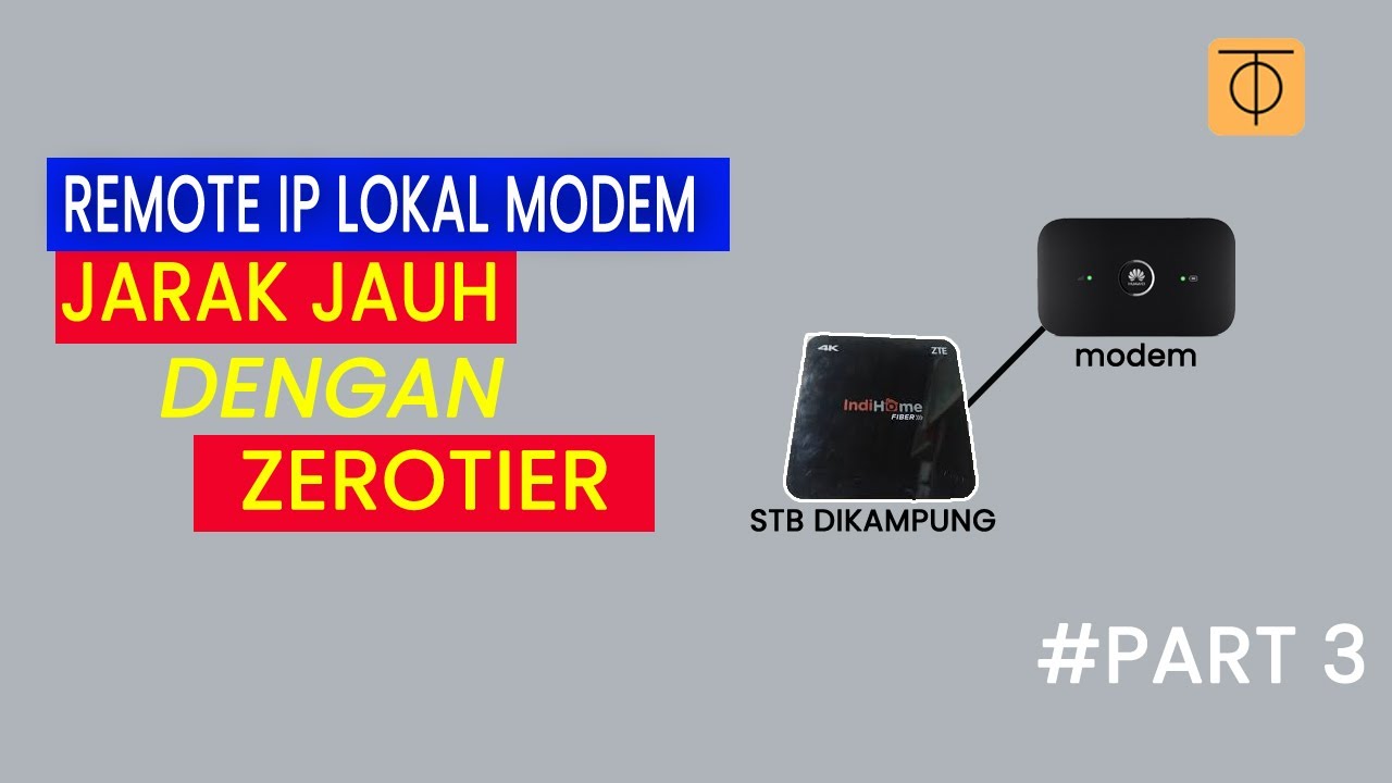 Remote Modem jarak jauh menggunakan zerotier