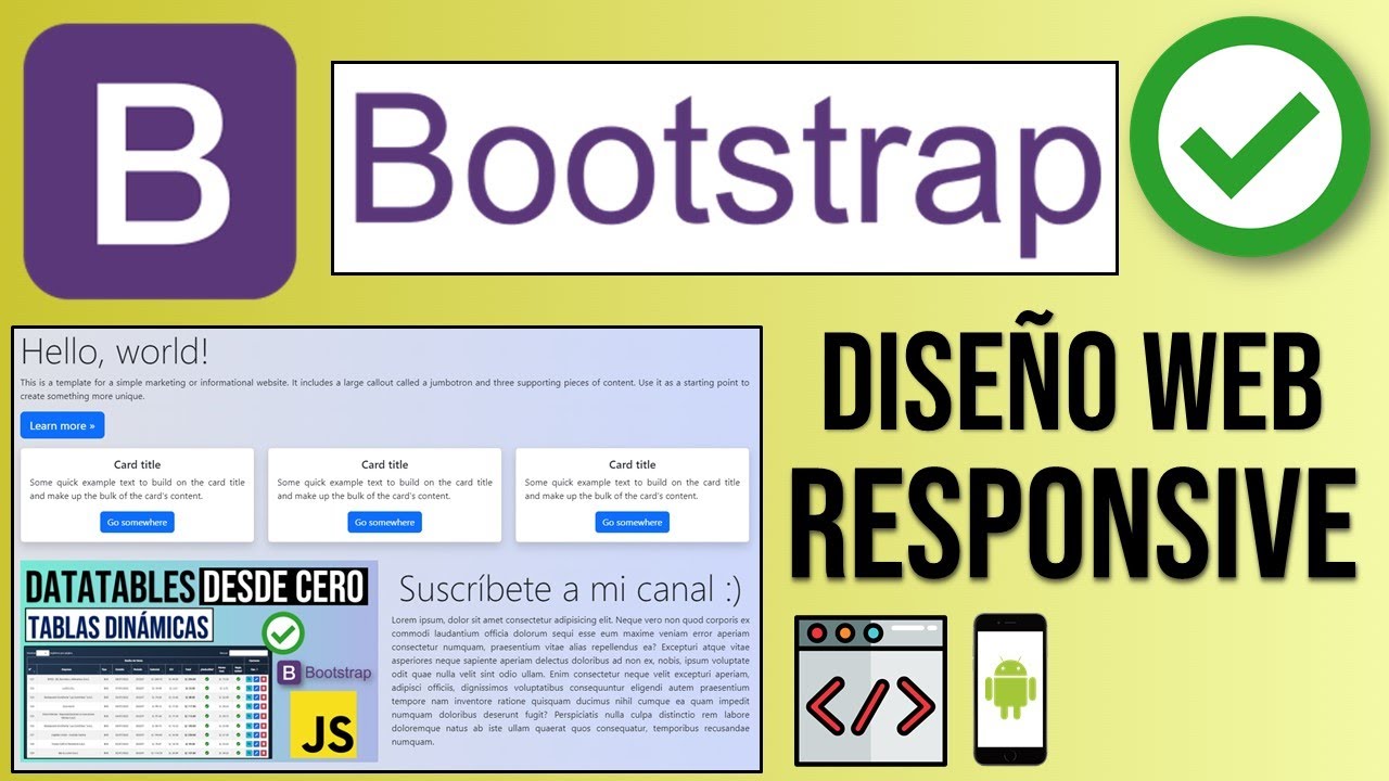 Bootstrap 5 Tutorial: Diseño Web Responsive desde 0 (Breakpoints, Containers, Grid, Columns) ✅