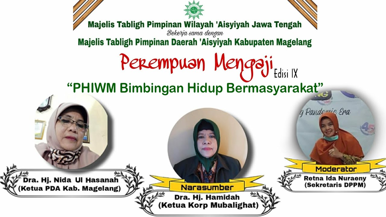 (Rekaman ZOOM) Perempuan Mengaji 