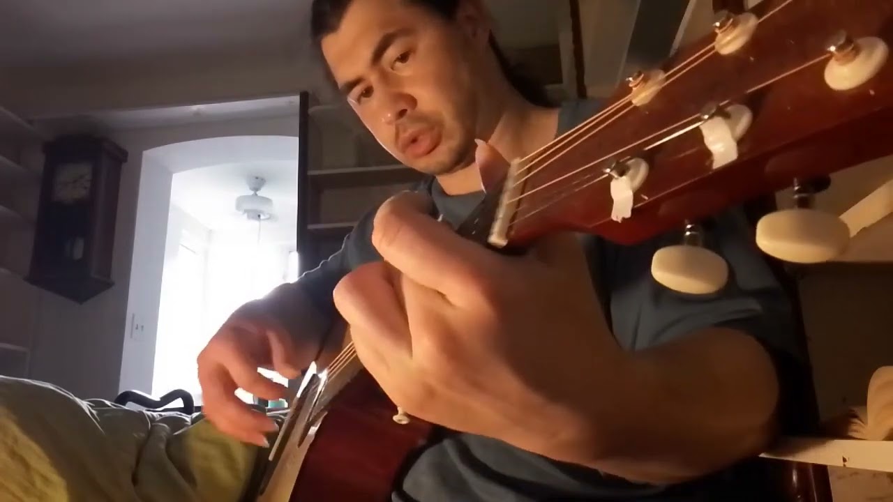 Russian - Lonely Accordion (одинокая гармонь (Oddeenokkaya Garmonn')) (With Fingerstyle Guitar)