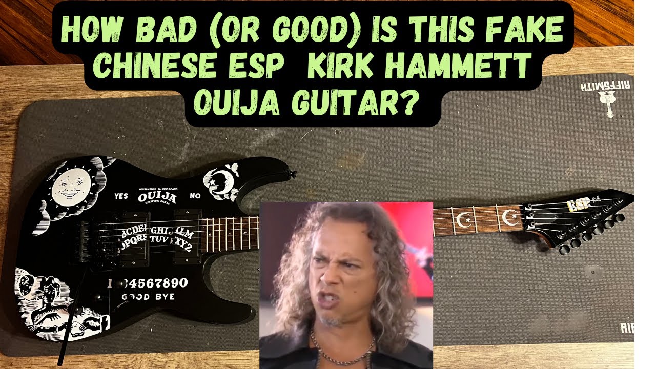 I Bought A Chinese Fake Kirk Hammett ESP OUIJA Guitar For Science And Maybe A Seance