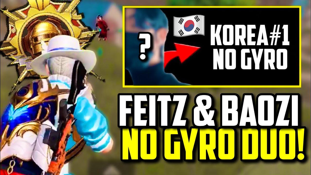 FEITZ PLAYS WITH KOREA’S #1 NO GYRO PLAYER BAOZI!! | PUBG Mobile