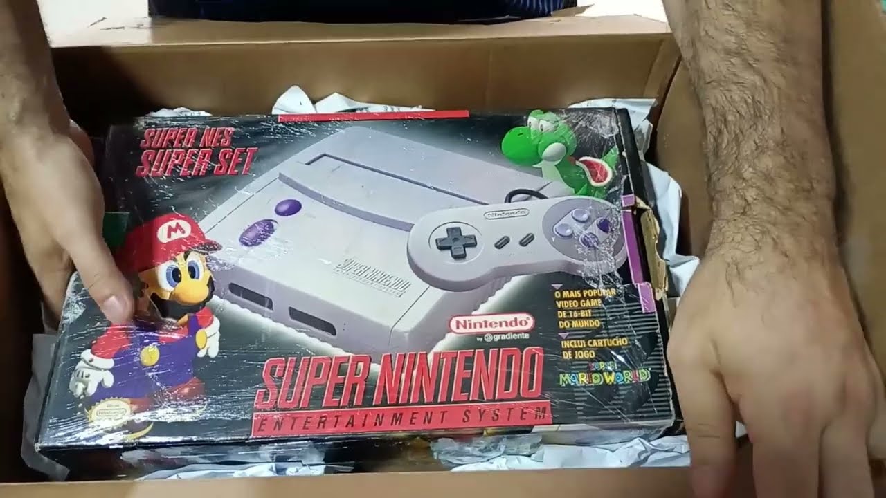 Umbox do novo video game retrô que chegou 😉🎮