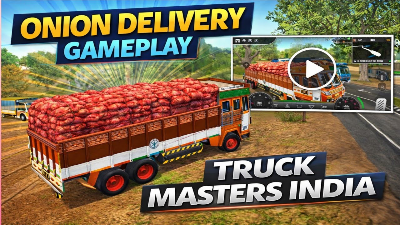 Heavy Onion Load Delivery 🚛🧅 | Truck Masters India Realistic Cargo Gameplay