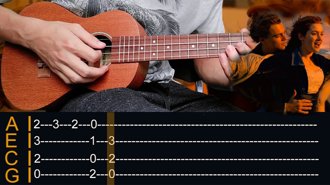 TITANIC (My Heart Will Go On) - Fingerstyle no uKulele WITH TABS