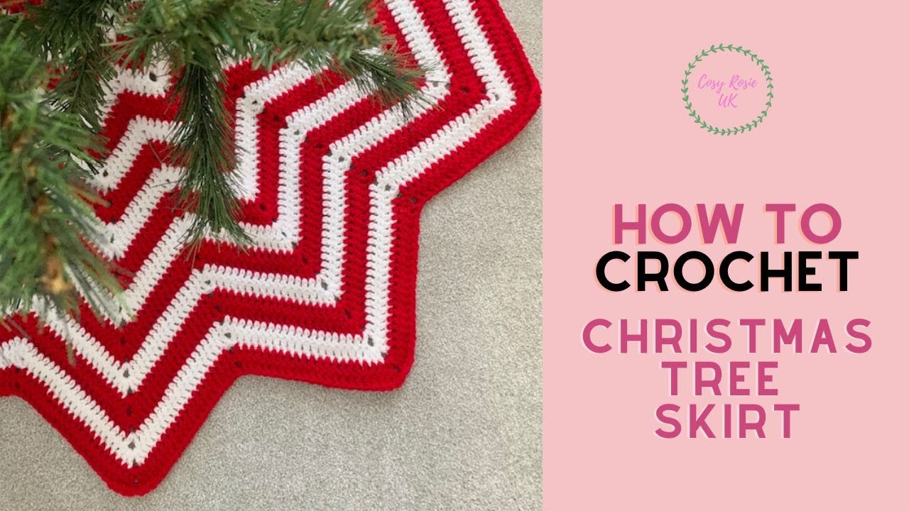 Easy Crochet Christmas Tree Skirt Pattern
