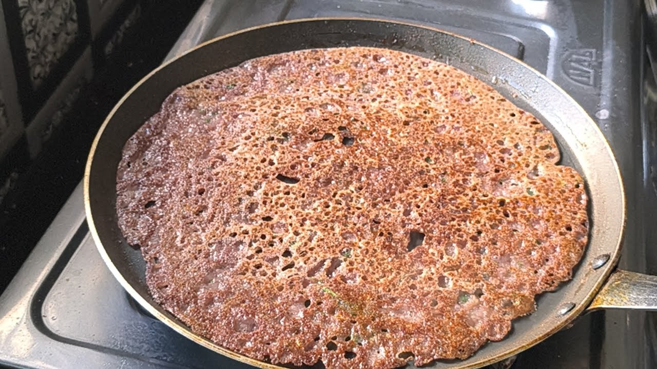 बिना सोड़ा बिना दही के 15 मिनट में कुरकुरा रागी ड़ोसा और मूंगफली की चटनी .Quick Ragi Dosa Recipe😋😋👌👌