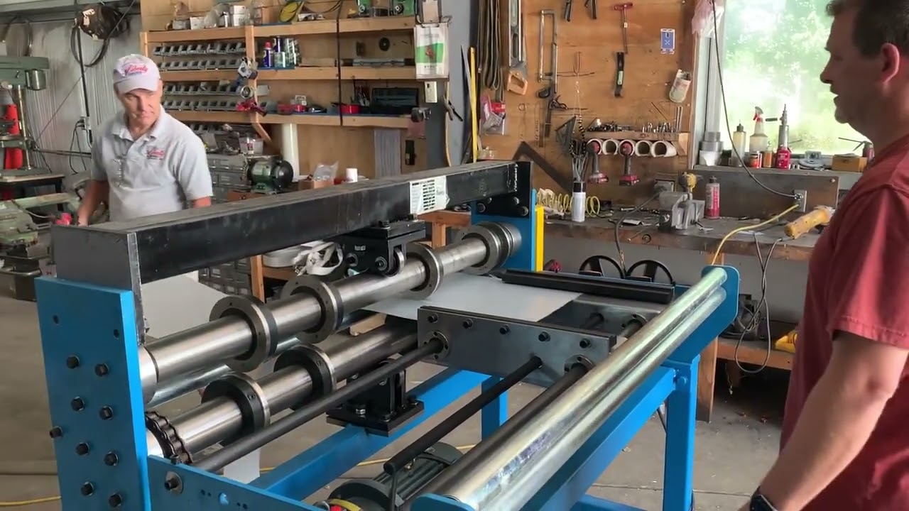 Gang sheet metal slitter machine 1