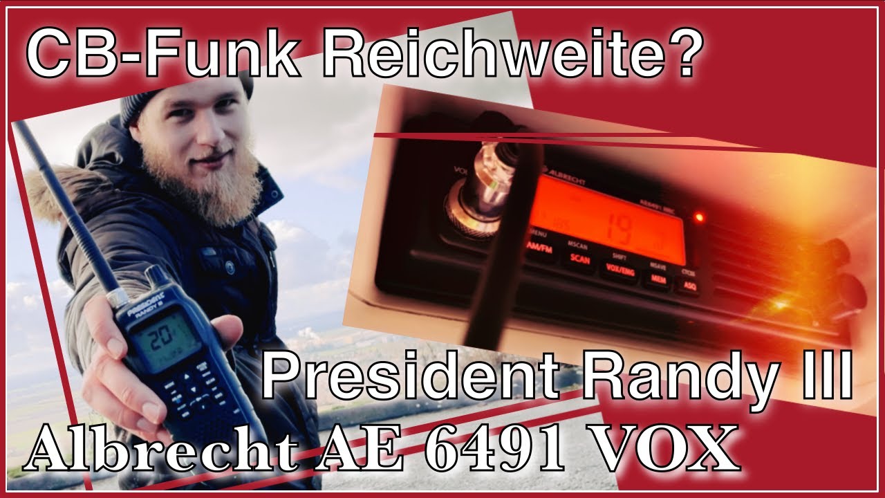 🚀 Der Praxistest zur CB Funk Reichweite ▶️ President Randy III am 🏔 und Albrecht AE 6491 VOX im 🚐💭