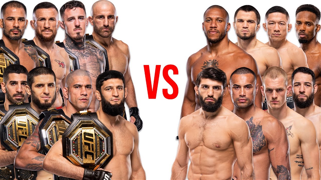 Бронирование титульного боя в каждой весовой категории UFC на 2026 год