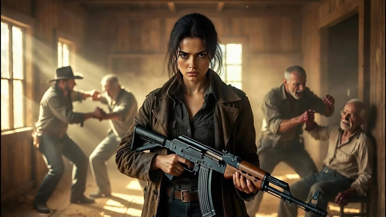 Golpearon Brutalmente A Un Granjero Anciano… Hasta Que Su Hija Entró Con Un Rifle Henry