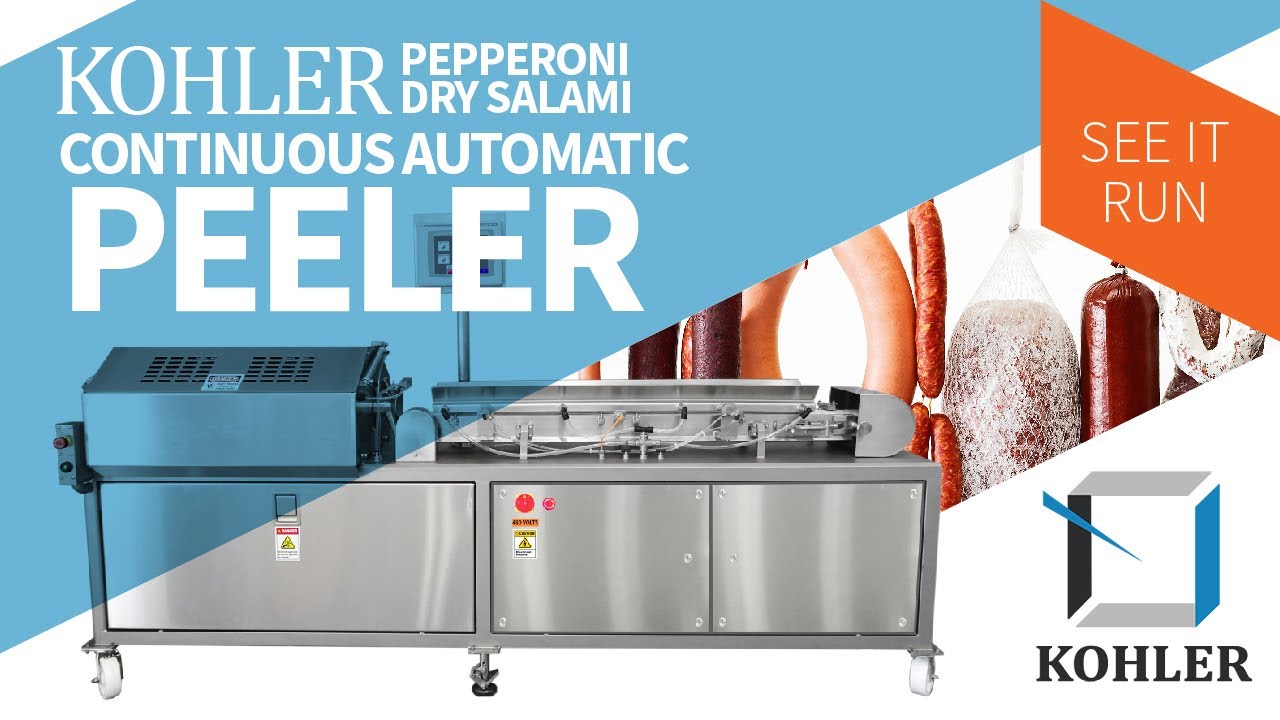 Continuous Automatic Pepperoni/Dry Salami Casing Peeler | Kohler Industries
