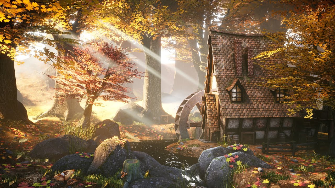 Enchanted Autumn Forest | DRUID'S CABIN IN THE WOODS | Magical Fantasy Music & Ambience