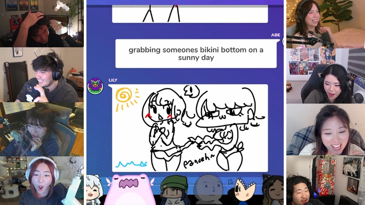 (ALL POV) A Typical DRUNK Gartic Phone ft Lilypichu, Starsmitten, Xchocobars & More