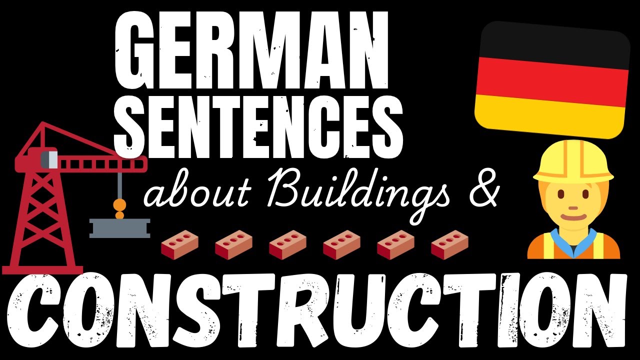 200 B1 German sentences - Building & Construction | Learn Intermediate German vocabulary