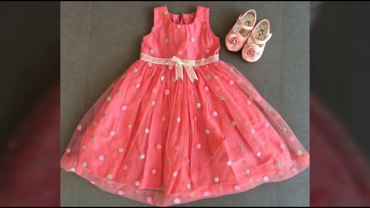 Very Comfertable Baby Dresses For Summer, Kids Party Outfits, bacho ki frock design