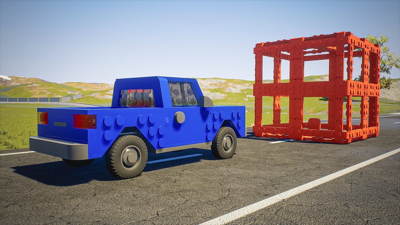 Soft Body Cars vs Soft Body Square - Brick Rigs