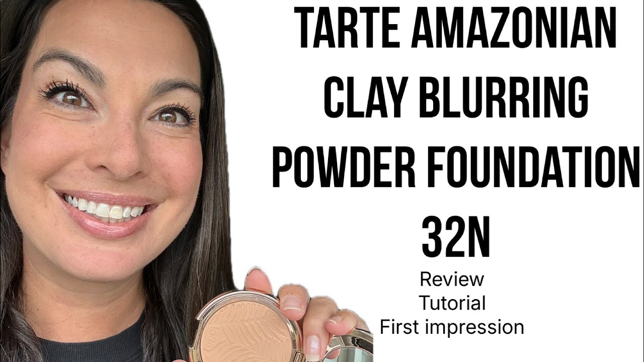 Обзор тональной пудры-пудры Tarte Amazonian Clay Blurring Powder Foundation - 32N | Тест на стойк...