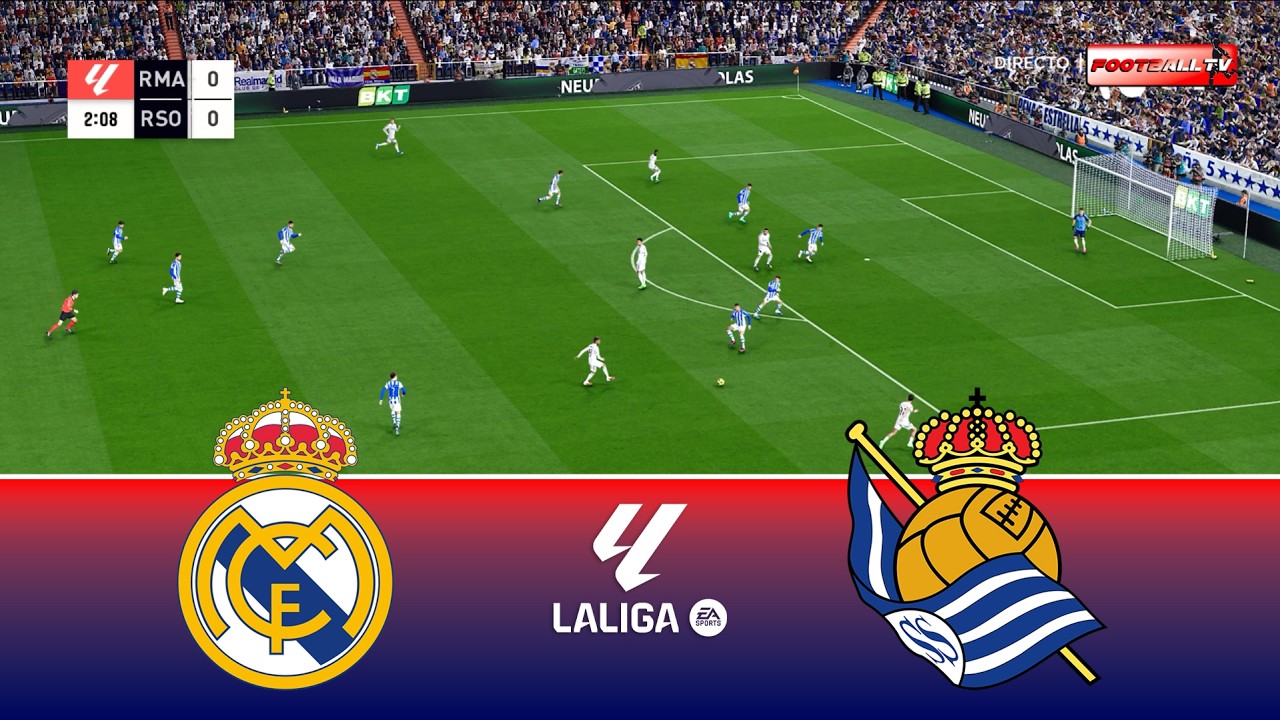 🔴Real Madrid vs Real Sociedad - La Liga 2026 | Pes 21 Gameplay Simulation