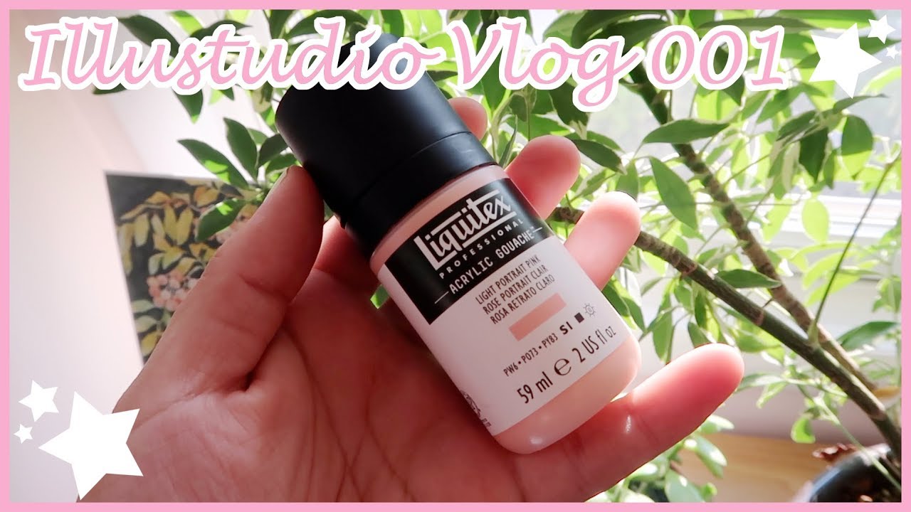 Illustudio Vlog 001 | Acrylic Gouache Class and Art Supply Haul!