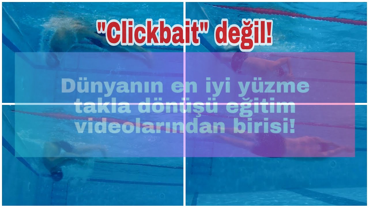 Serbest Stil yüzmesinde takla dönüşü (flipturn) nasıl yapılır