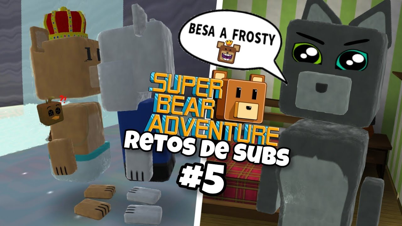 ESTOS RETOS CASI ME MATAN!!  //Super Bear Adventure retos de subs #5