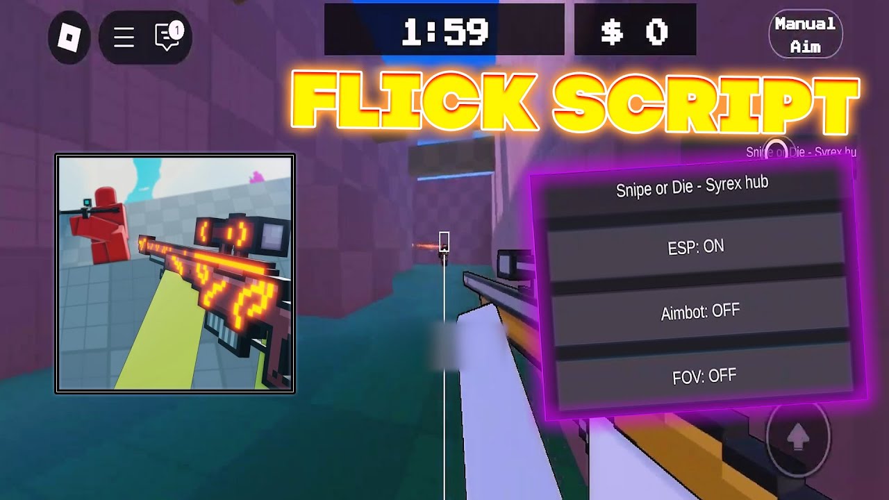 *NEW* ROBLOX FLICK SCRIPT / GUI - (ESP, AIMBOT, FOV)