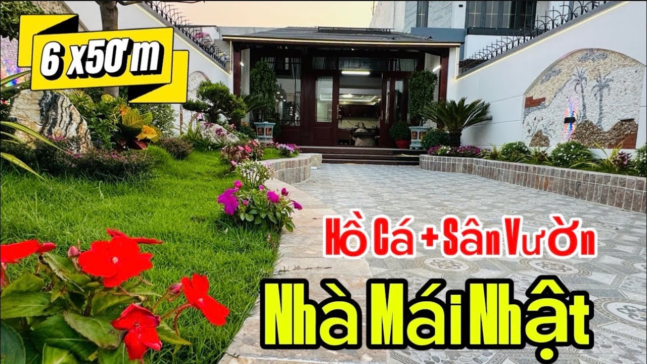 Nhà Vườn 6x50’m Có Hồ Cá !! Mái Nhật Quá Xịn Đường Ô Tô - Giá Tốt 