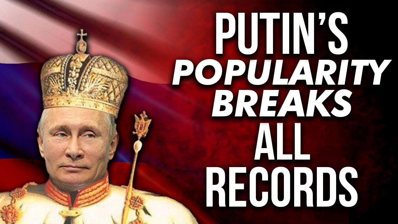 Vladimir Putin&rsquo;s approval ratings go through the roof