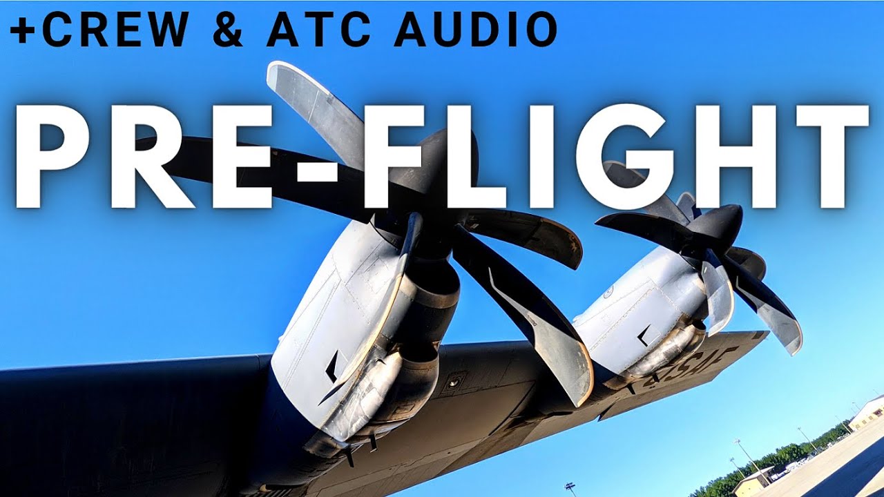 C-130J PILOT PREFLIGHT AND TAKEOFF - 4K