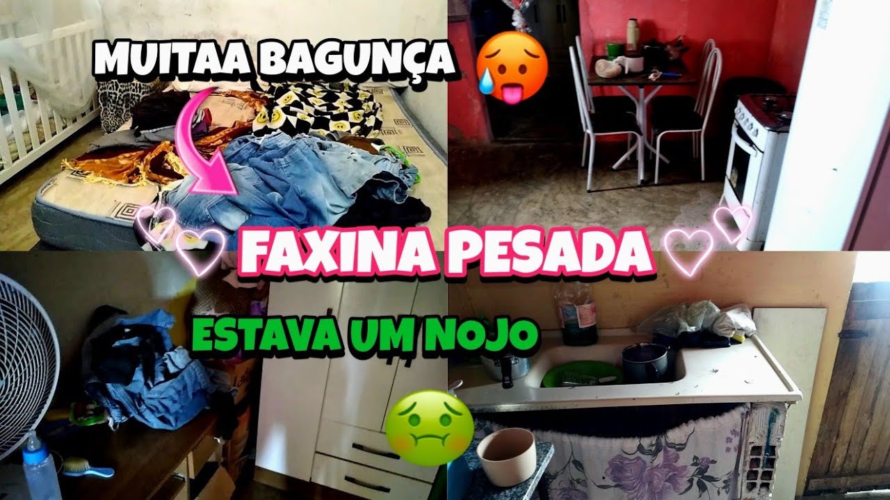 FAXINA PESADA- ESTAVA UM NOJO🤢🤮