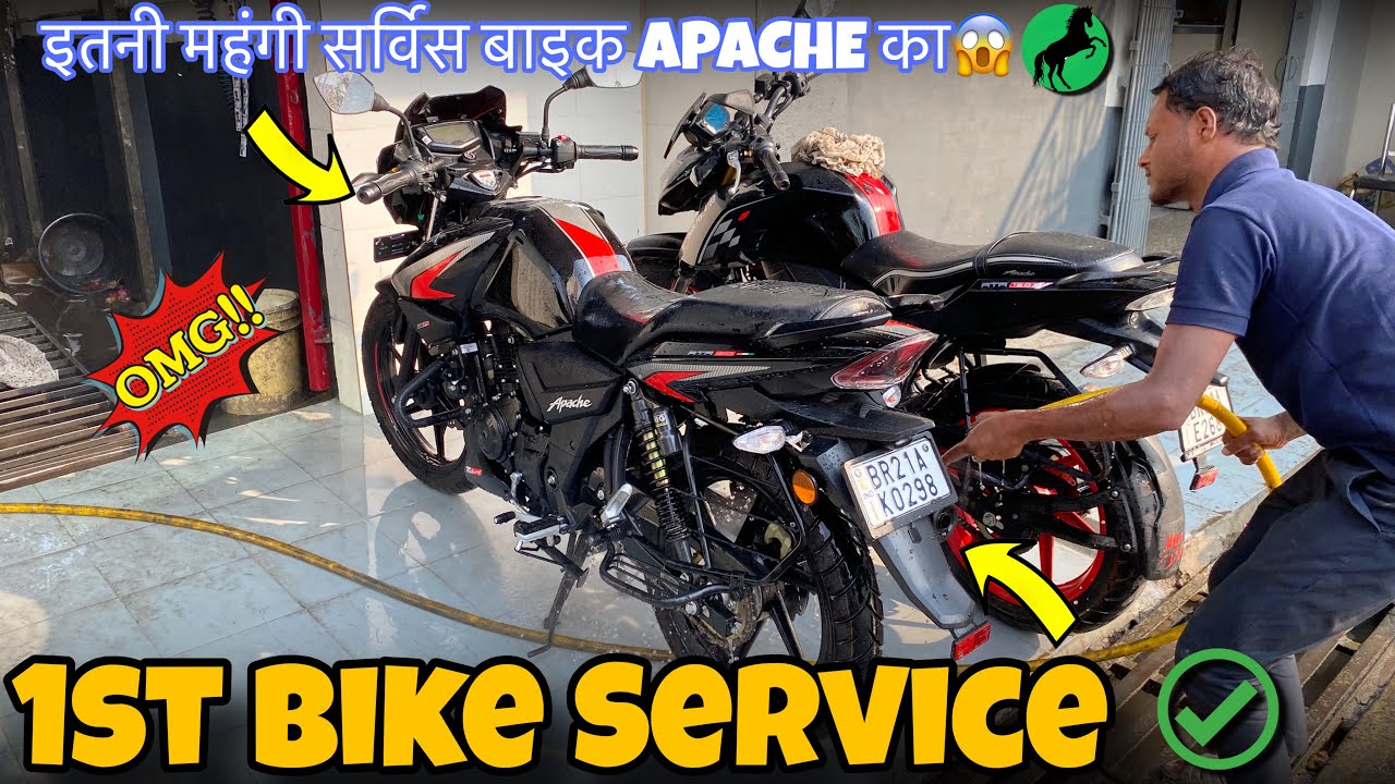 My new 2025 Apache 160 2V : 1st Service Experience || Full Service Guide | OBD IIB Model