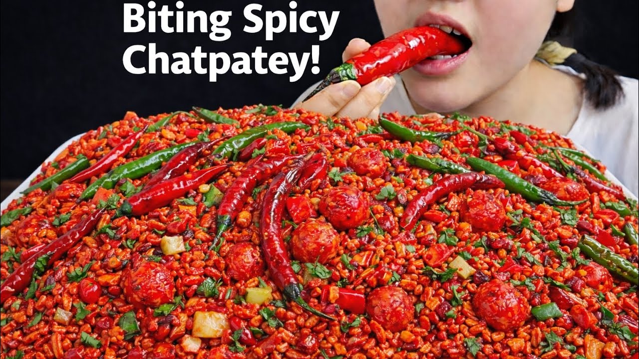 EXTREME Spicy Chatpatey Mukbang 🌶️🔥 | So Many Red & Green Khursani!! 😱🥵