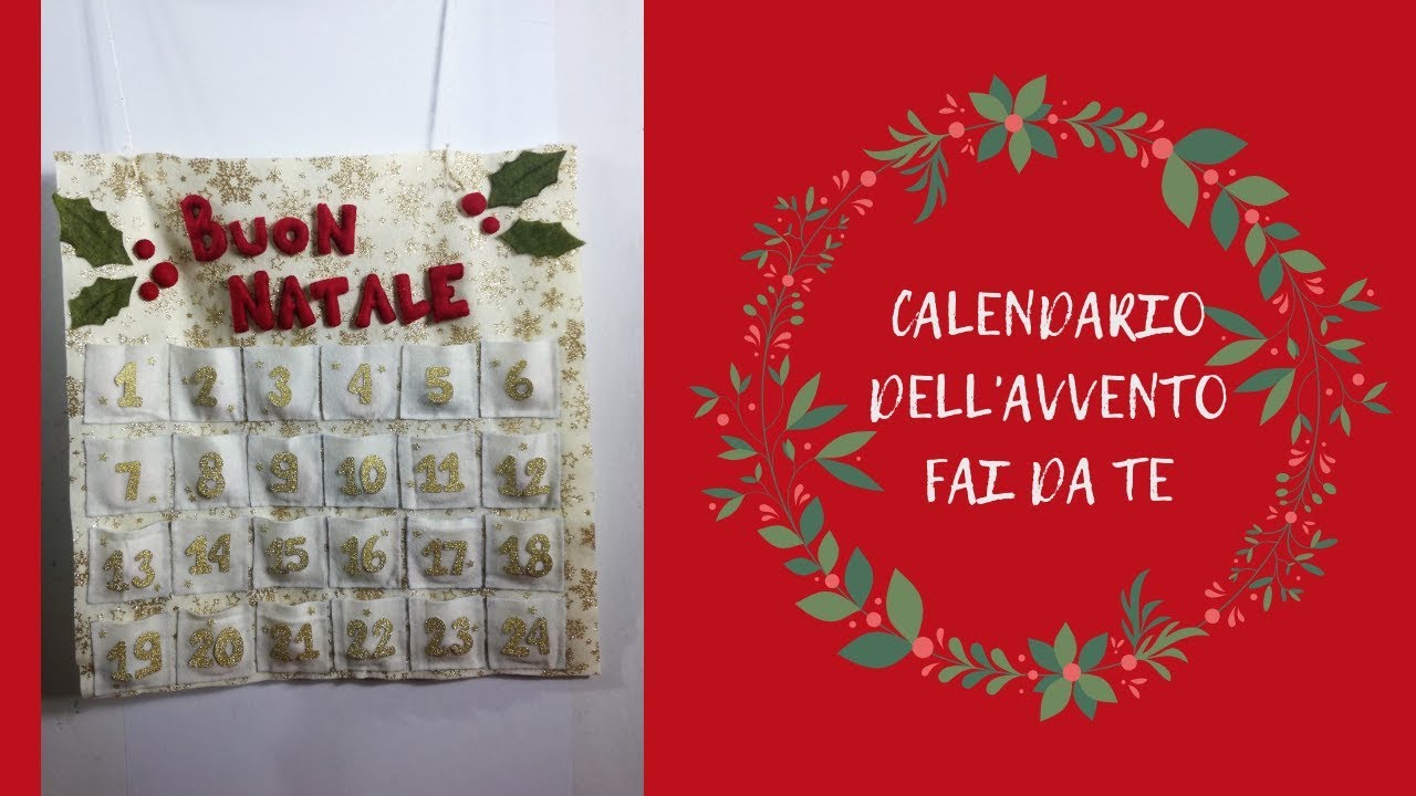 Calendario dell'avvento fai da te con Pannolenci