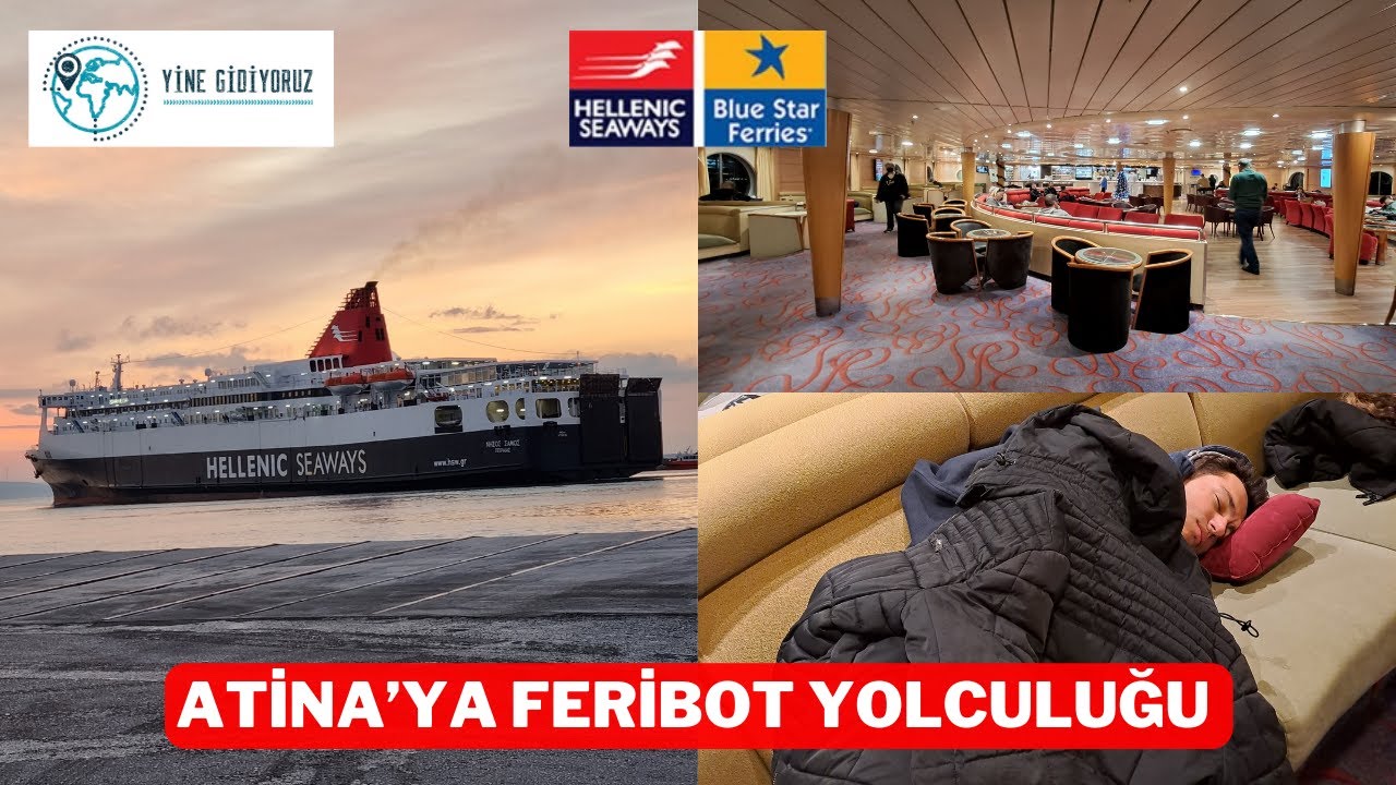 Gemiyle Çeşme'den Atina'ya Yolculuk Nasıl Oluyor? - Sakız Atina Feribotu / Yine Gidiyoruz (Vlog)