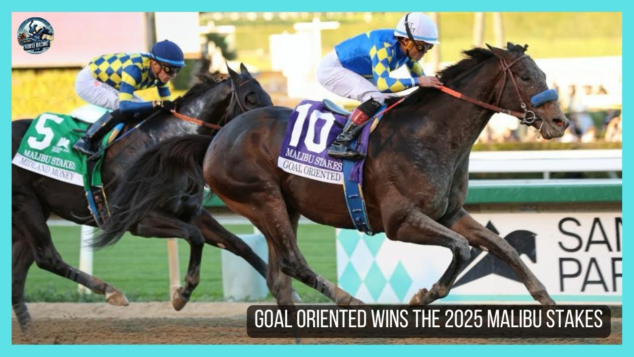 GOAL ORIENTED выигрывает скачки Malibu Stakes (G1) в 2025 году.
