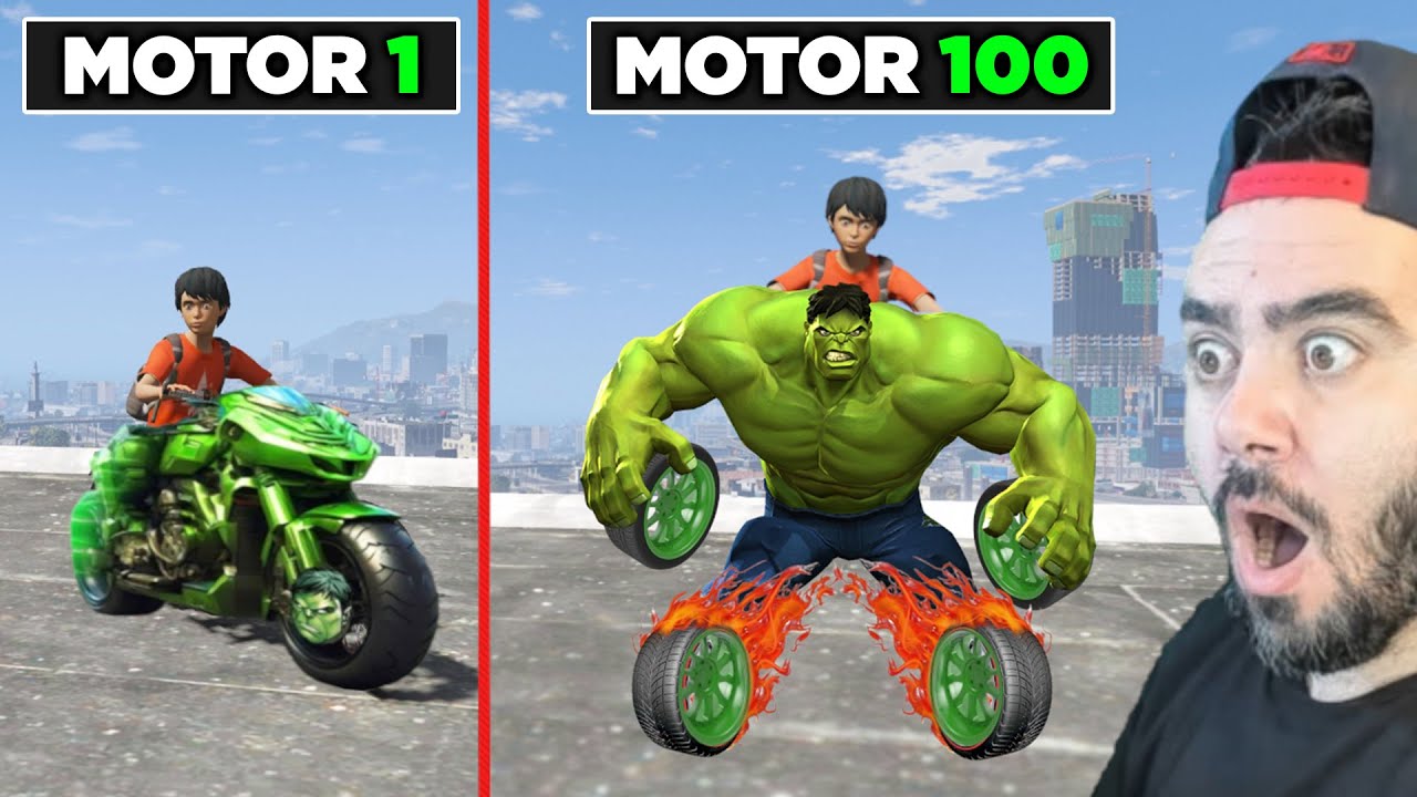 PRO HULK MOTORSIKLETINI KAÇIRDIM ÇOK GÜÇLÜ - GTA 5 MODS