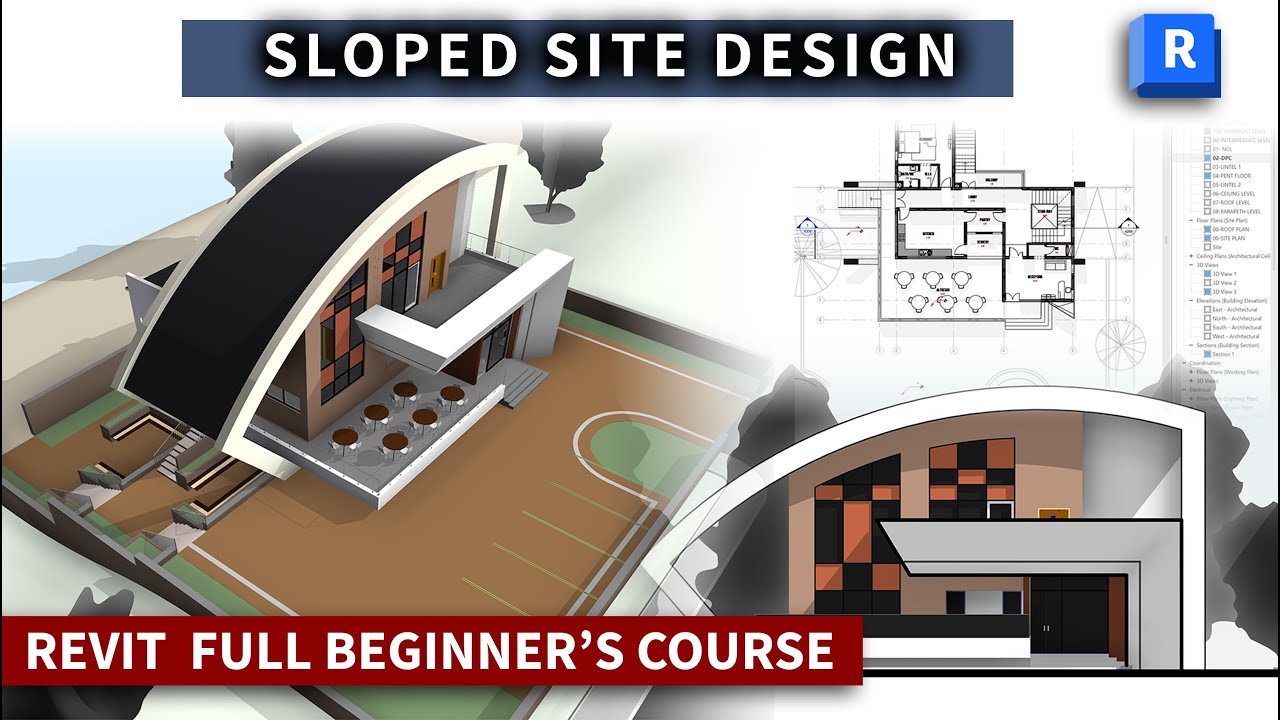 Revit Full Course/Designing on a Sloped  Site