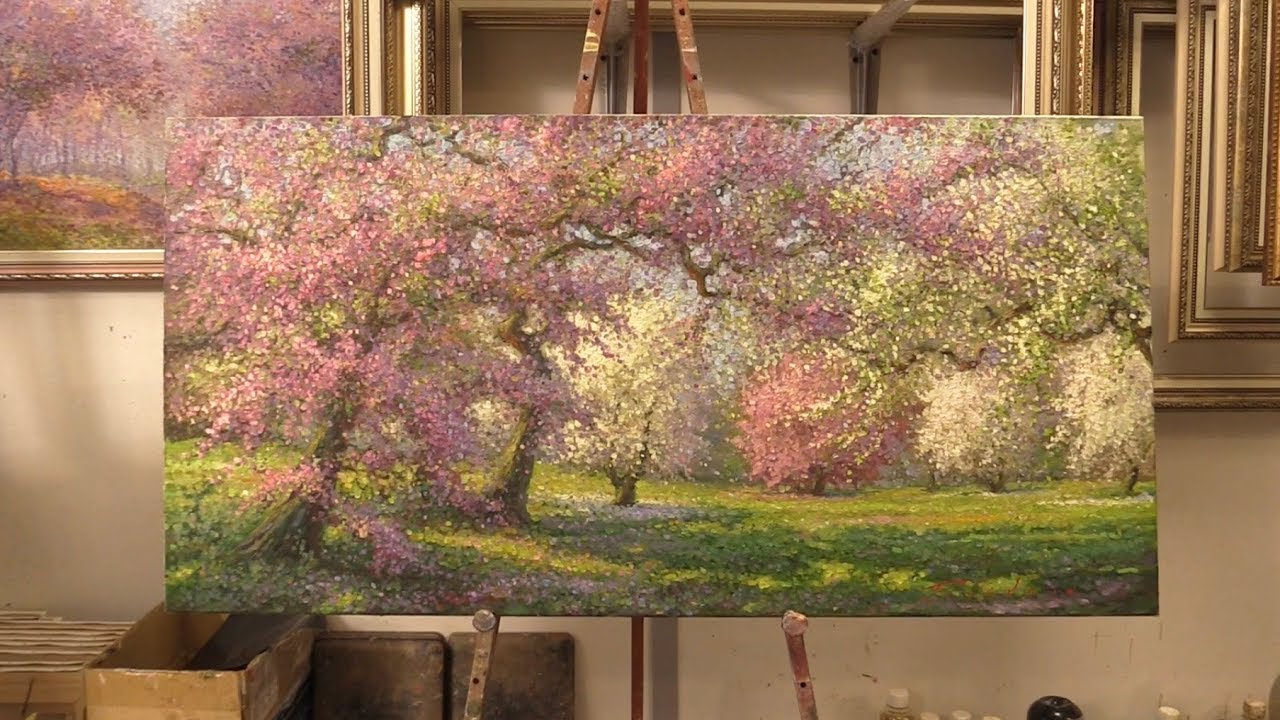 Как исправить старую работу. Живопись маслом в технике Пуантилизм. How to redraw an old picture