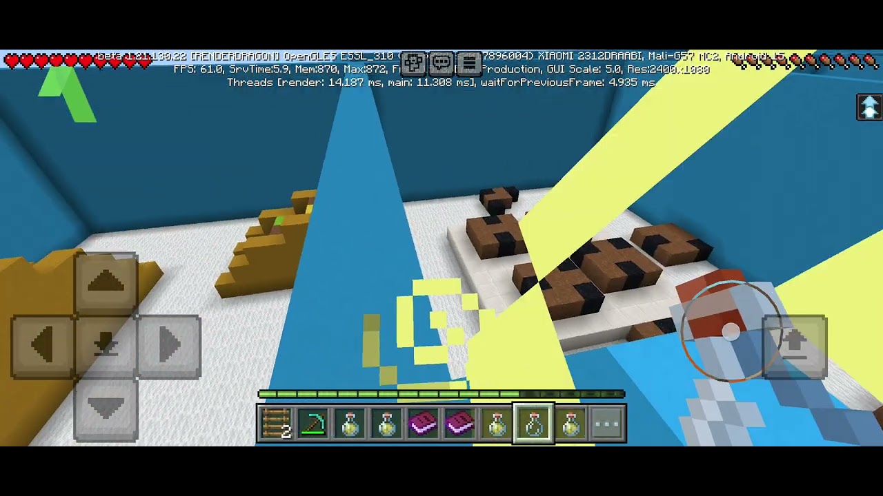 Minecraft find the food button 