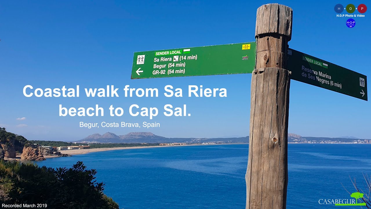 Coastal walk from Sa Riera Beach to Cap Sal (Begur, Costa Brava, Spain).