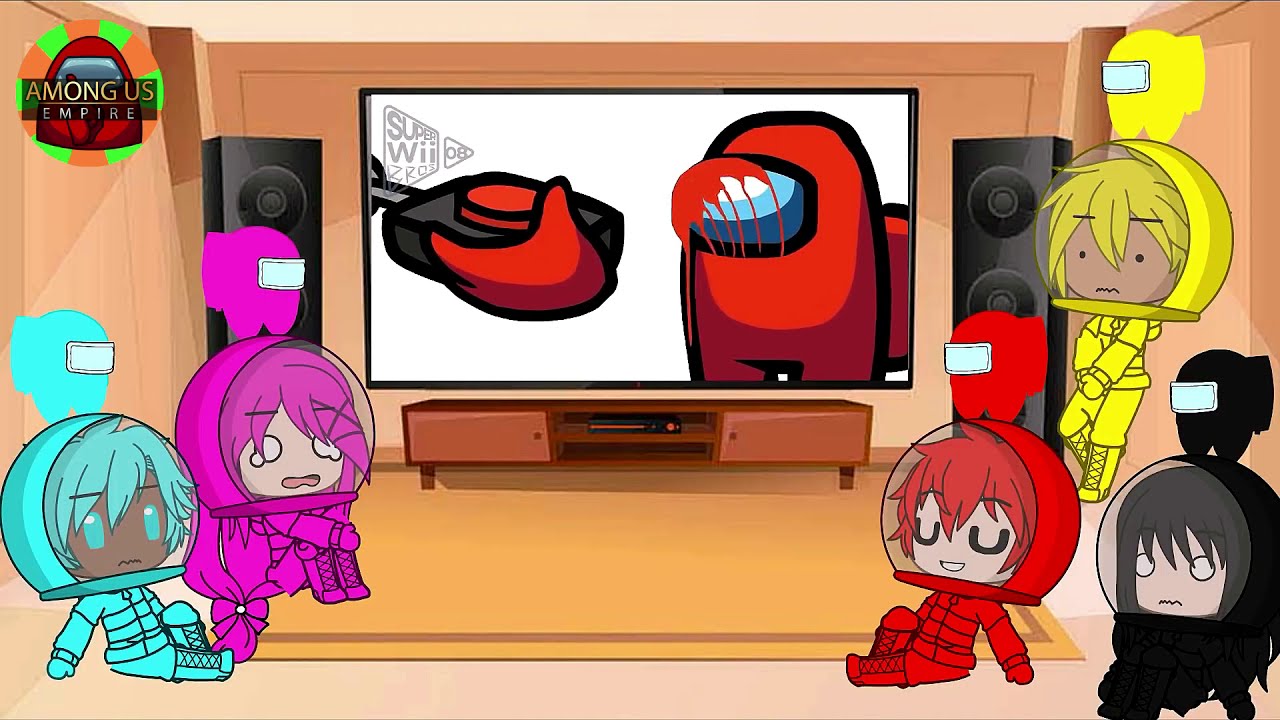 among us reacts to among us memes | gacha life | gacha club
