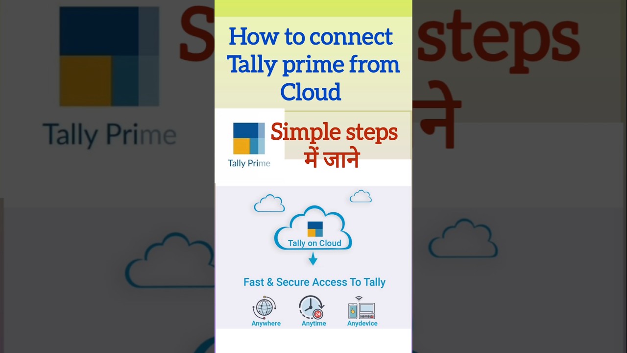 How to connect tally from tally cloud #tallyprime5 #cloud  #tallycloud