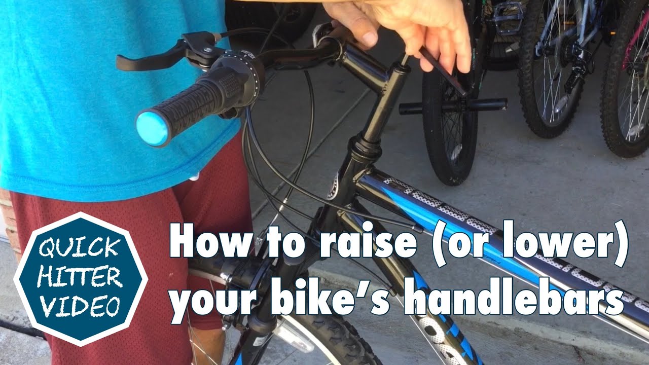 Dad Raises & Lowers Bike Handlebars