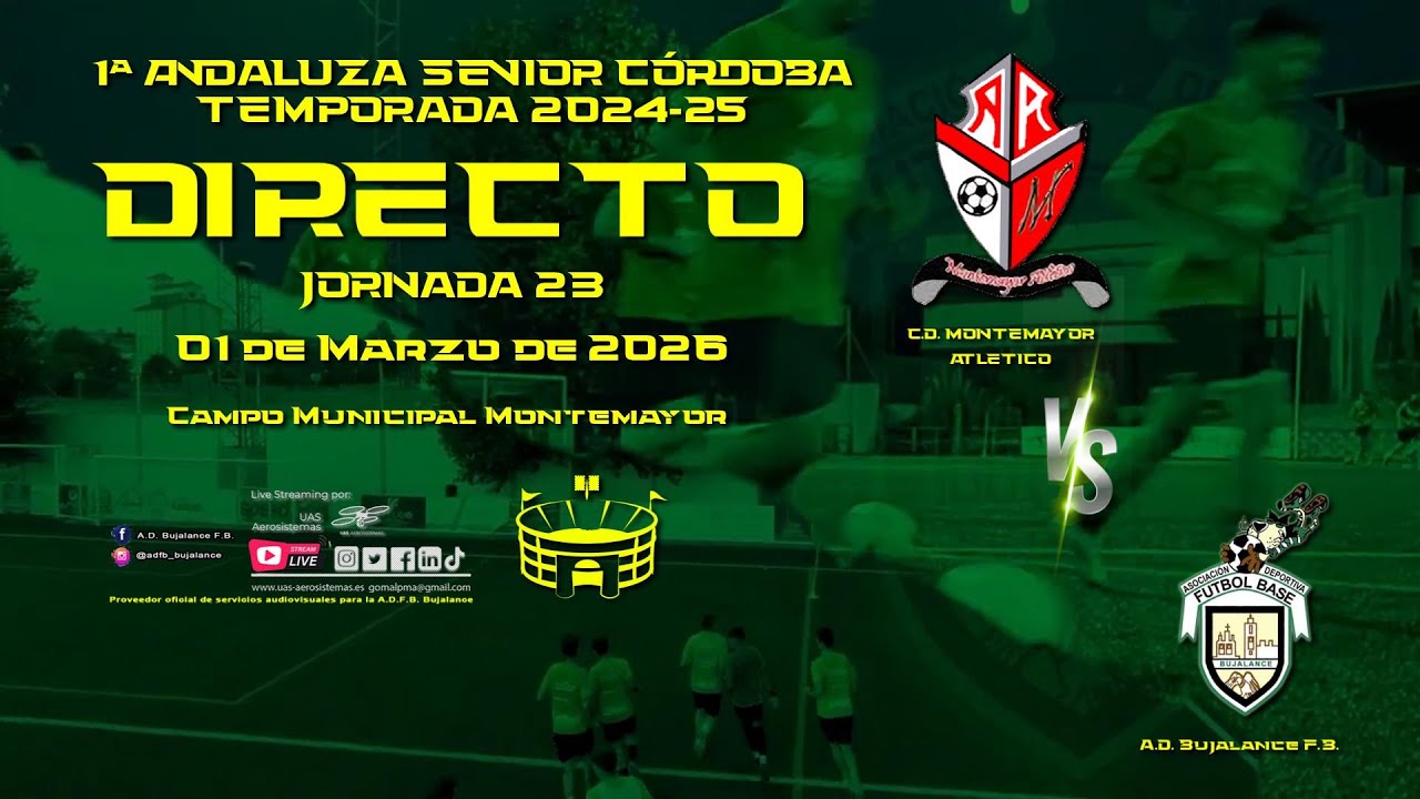 🔴 EN DIRECTO ⚽ JORNADA 23 -T.2025-26 #cdmontemayoratco vs #adbujalancesenior - SENIOR