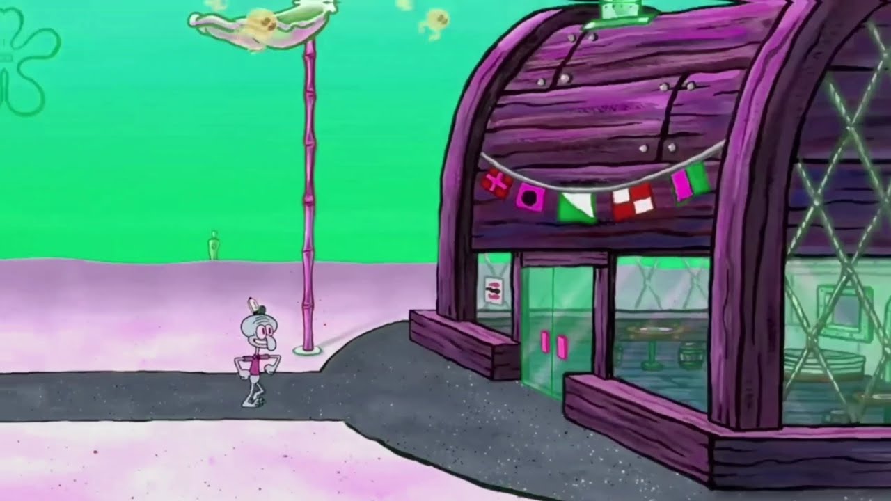 Squidward Can’t Stop Singing on His Way to Work! 😂🎵 / JTS Animation 